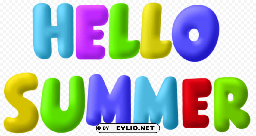 hello summer PNG file without watermark