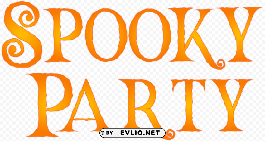 spooky party Free transparent background PNG