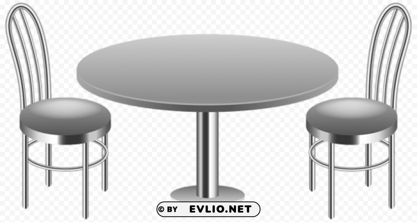 table with chairs HighQuality Transparent PNG Element