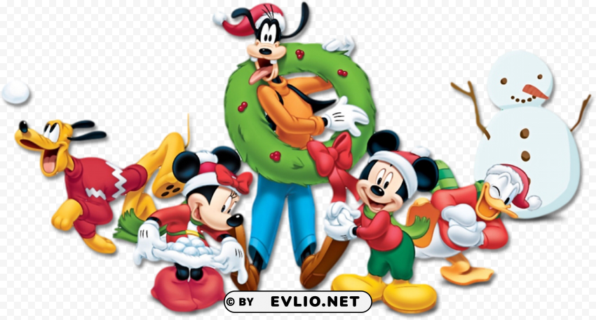 christmas mickey clipart freeuse download - christmas profile pictures for whatsa PNG art