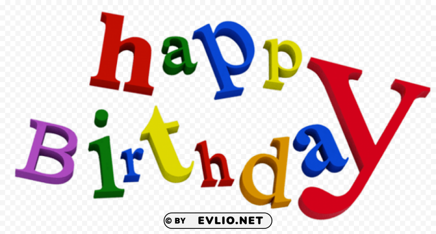 Happy Birthday Transparent Free PNG Download No Background