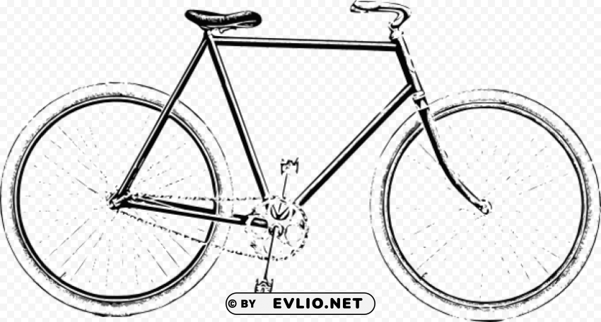 vintage bicycle drawing High-quality transparent PNG images comprehensive set