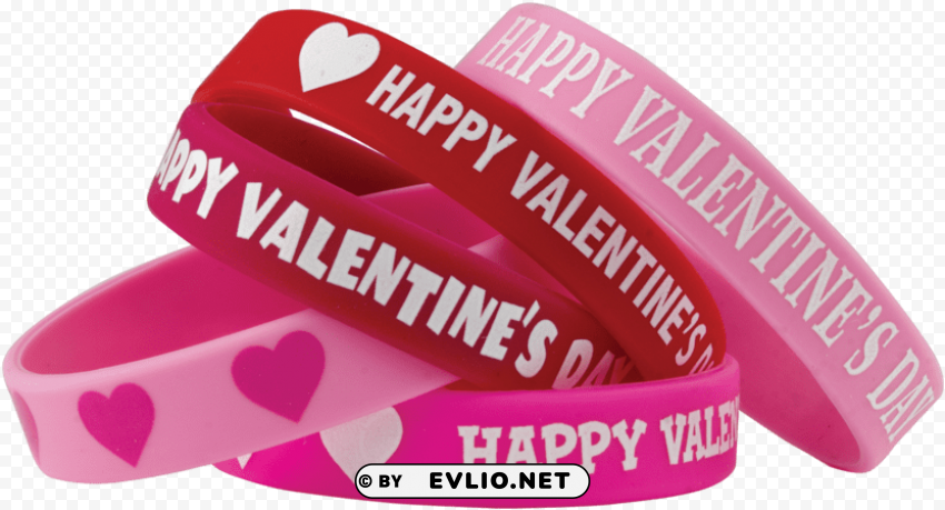 tcr6564 happy valentine's day wristbands image - happy new year 2012 Clear Background Isolated PNG Object