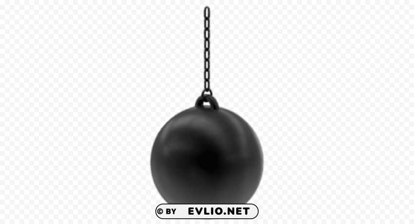 black wrecking ball Clear background PNGs