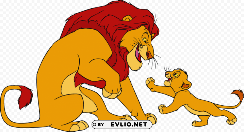 lion king Isolated Design Element on PNG clipart png photo - cefd3955