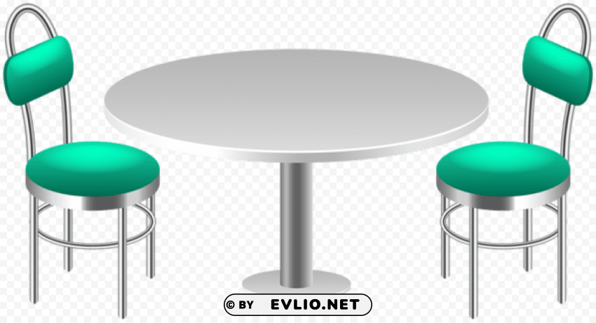 table with chairs HighQuality Transparent PNG Isolated Artwork