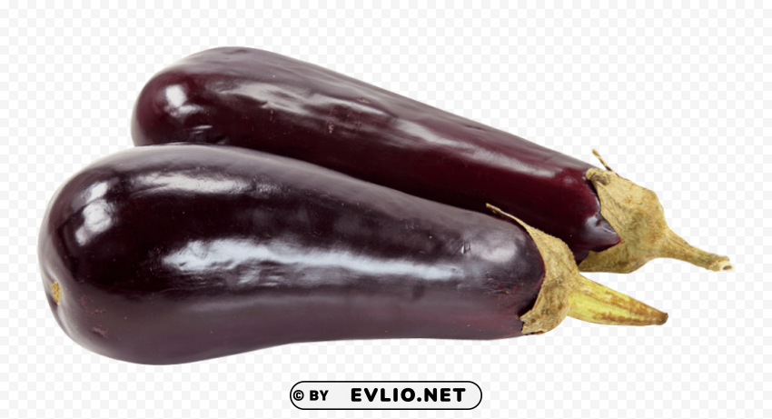 fresh eggplant Transparent Background PNG Isolated Character