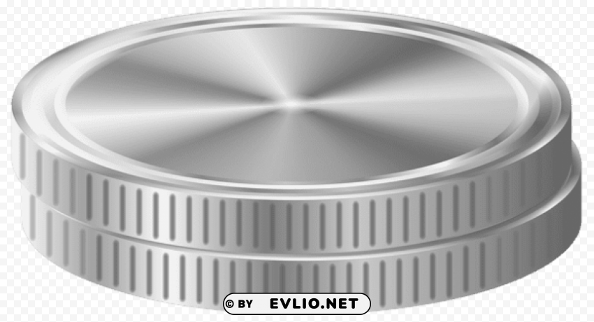 silver coins HighQuality Transparent PNG Element