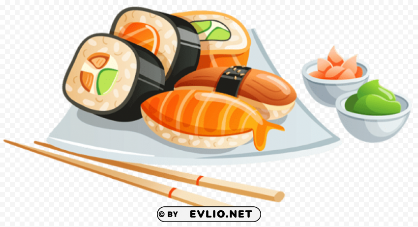 sushi PNG images with clear cutout clipart png photo - 06e078af