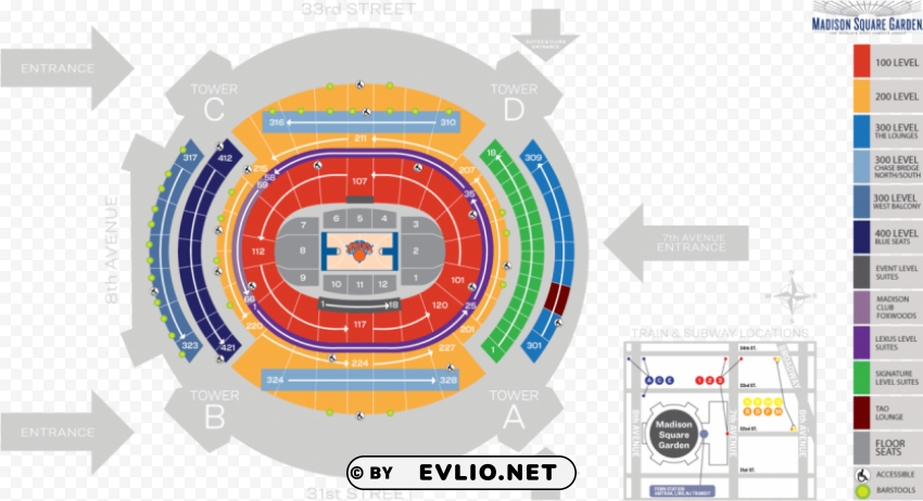 madison square garden seating chart Clear PNG images free download