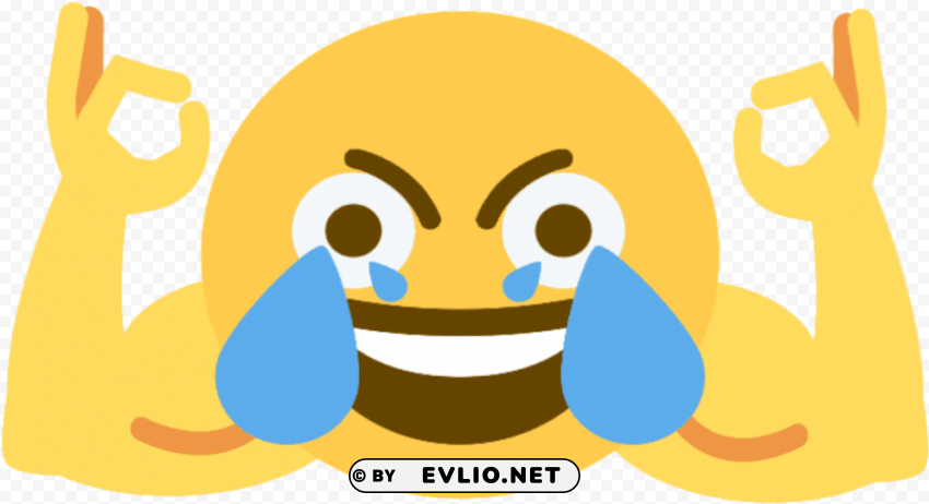 open eye crying laughing emoji PNG images with transparent backdrop