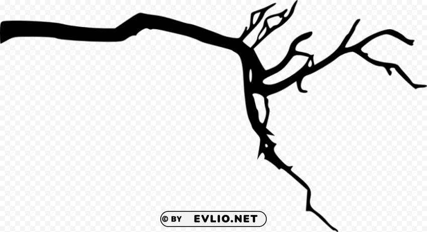 tree branch silhouette Transparent PNG download