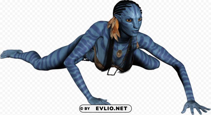 avatar neytiri PNG with Transparency and Isolation