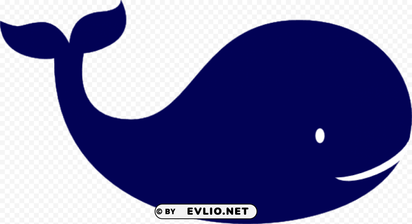 blue whale Isolated Graphic on Clear Transparent PNG