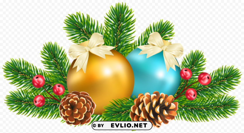 christmas decoration PNG Graphic with Clear Isolation