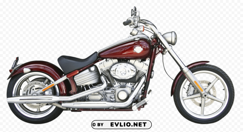 Harley Davidson Red Motorcycle HighQuality Transparent PNG Isolated Graphic Element