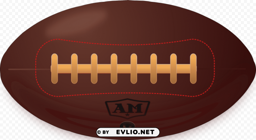 American Football Isolated Graphic On Transparent PNG