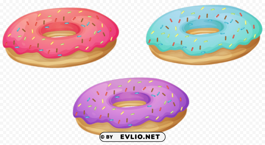 donuts Transparent PNG Isolation of Item