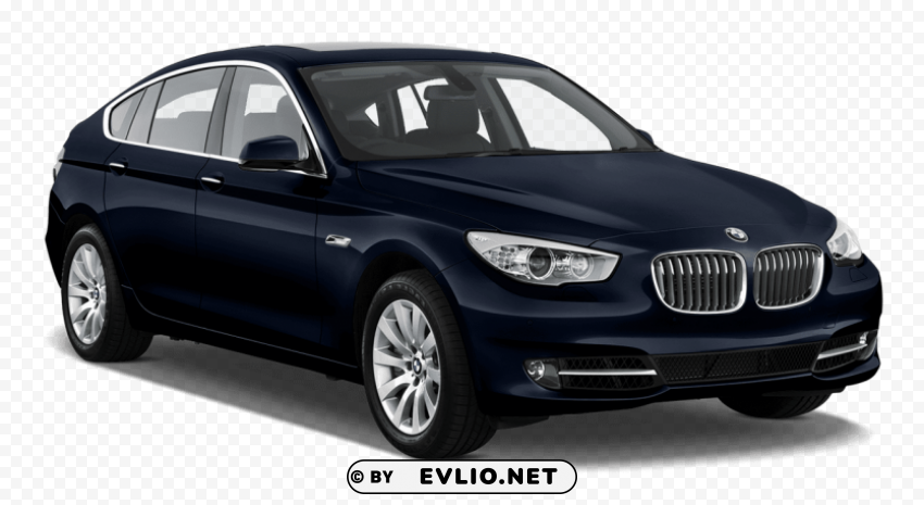 imperial blue bmw activehybrid 5 2013 car Isolated Item on Transparent PNG