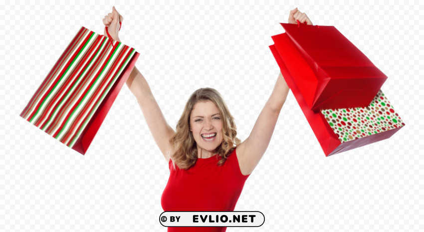 women shopping Isolated Graphic on Clear PNG