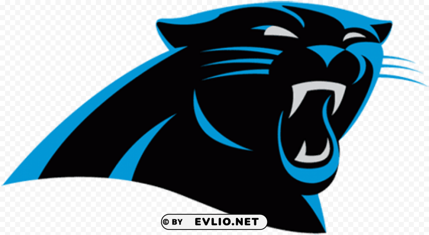 carolina panthers football logo Isolated Graphic Element in Transparent PNG