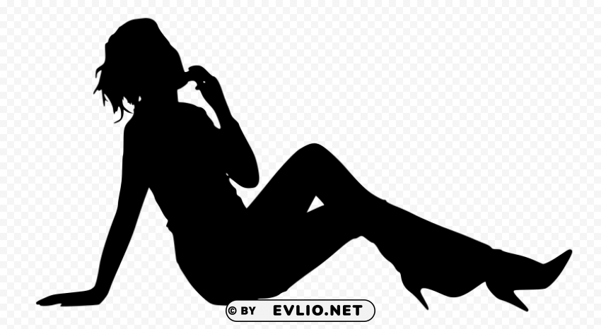 woman silhouette PNG file without watermark