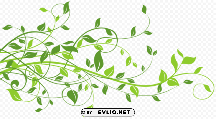 spring decor with leaves Transparent PNG graphics library