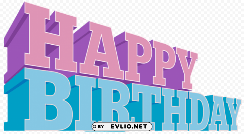 happy birthday PNG Graphic Isolated on Clear Background Detail