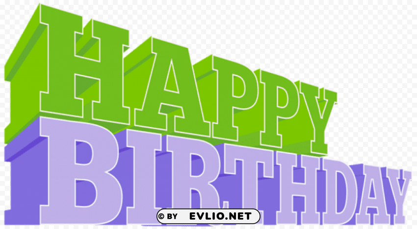 happy birthday PNG Graphic Isolated on Transparent Background