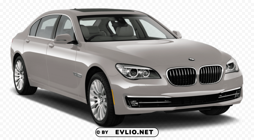 beige bmw sedan 5 2013 car Isolated Character in Transparent Background PNG