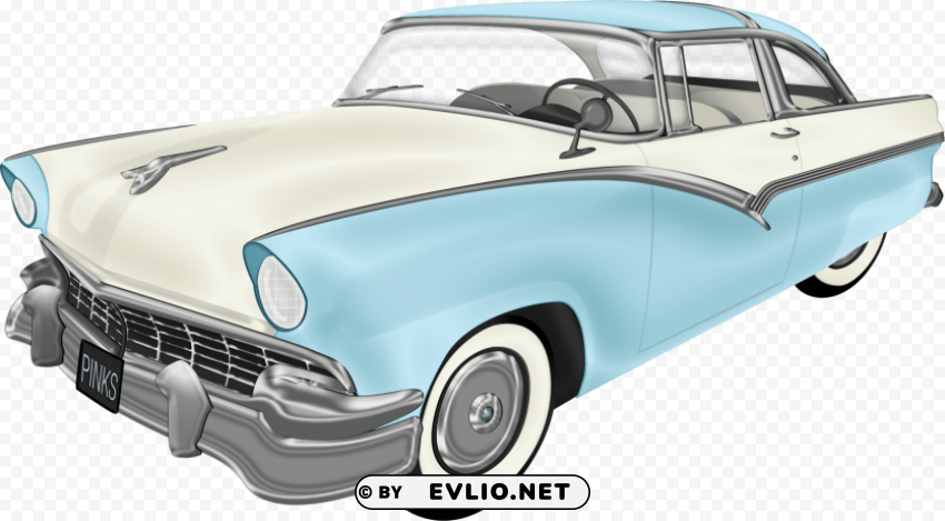 Ford Fifties ClearCut Background Isolated PNG Graphic Element
