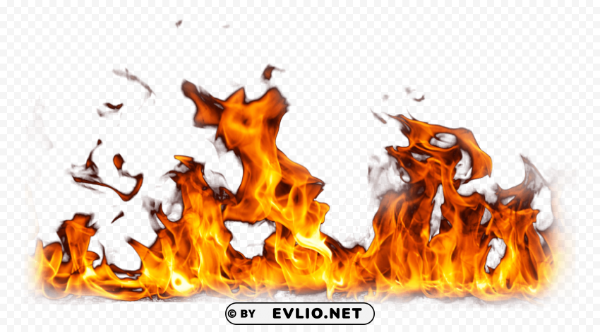 fire flame Isolated Artwork with Clear Background in PNG