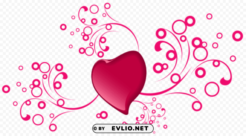 valentine's day decorative heart HighResolution PNG Isolated on Transparent Background