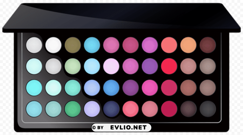 eyeshadows palette transparent Isolated Element in HighQuality PNG
