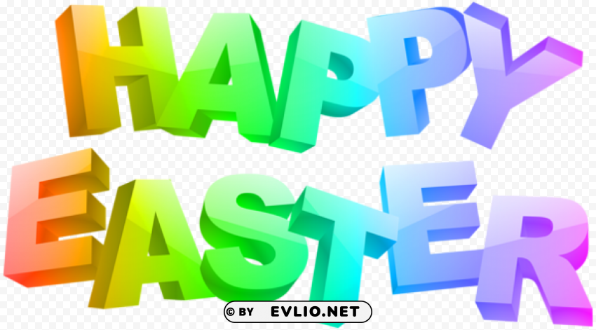 happy easter text Transparent PNG images complete package