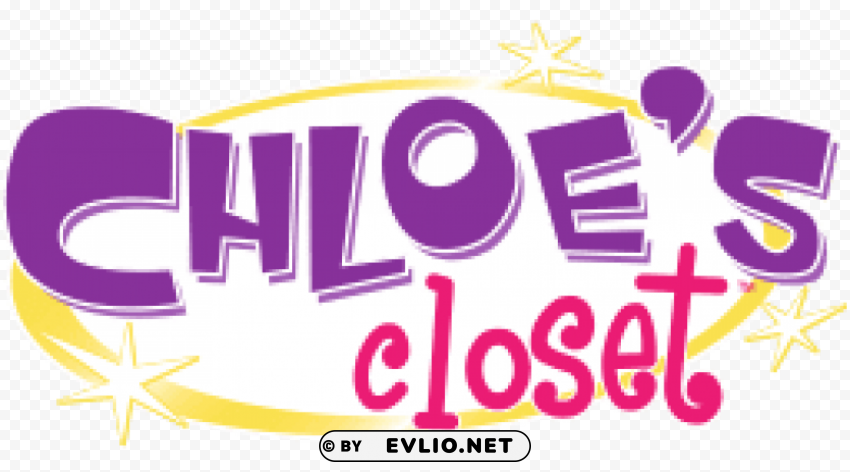 chloe's closet logo Isolated Illustration in Transparent PNG