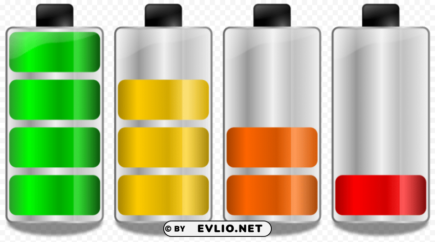 battery Clear Background Isolated PNG Graphic