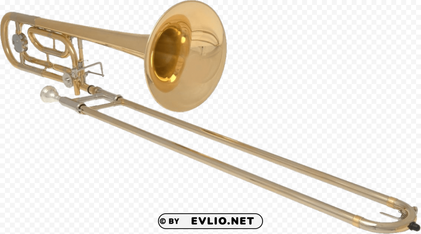 trombone Isolated Item in HighQuality Transparent PNG