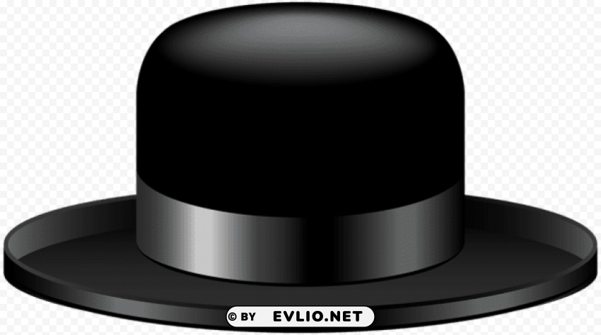 black hat PNG transparent design