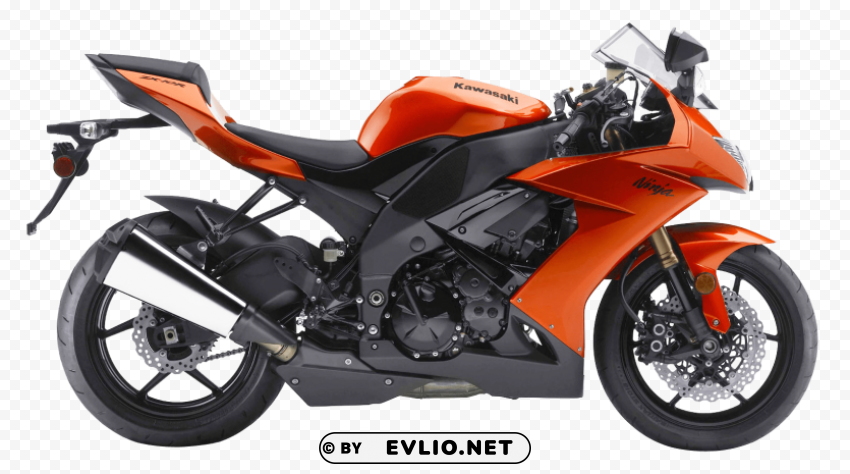 Kawasaki Ninja ZX 10R Sport Motorcycle Bike HighQuality Transparent PNG Isolated Element Detail
