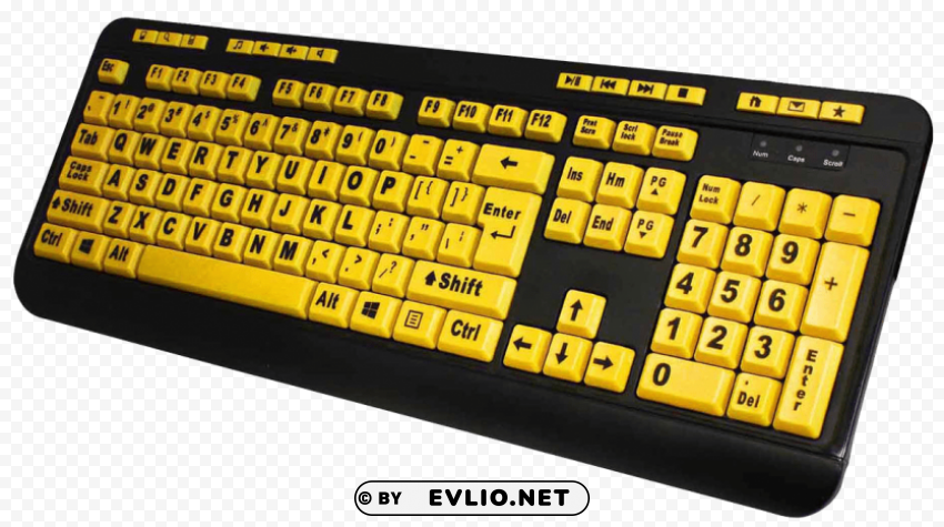 Keyboard PNG Image With Transparent Isolated Graphic Element