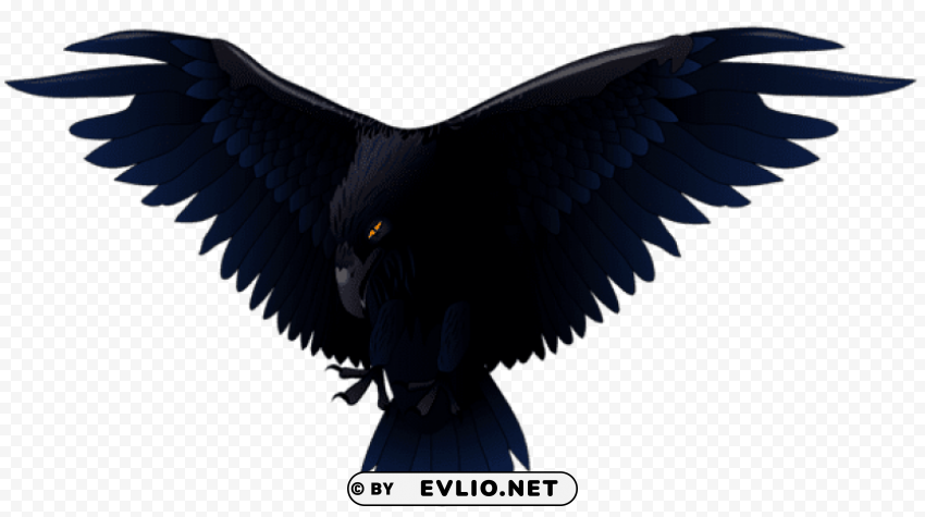 scary raven vector Transparent art PNG