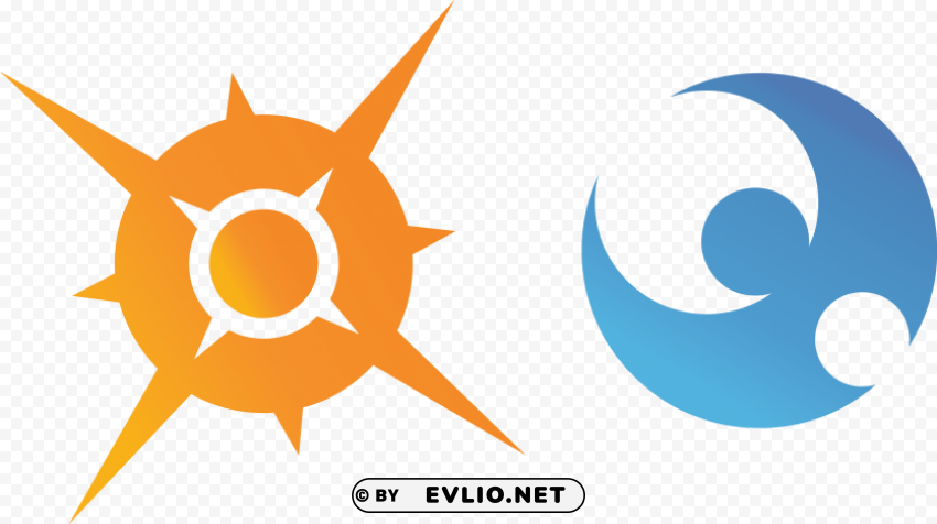 pokemon sun logo Transparent PNG graphics bulk assortment
