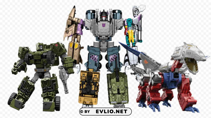 transformers PNG with no background diverse variety