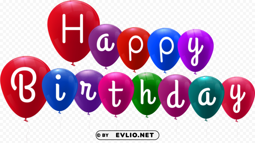 happy birthday balloon PNG Graphic with Isolated Clarity PNG transparent with Clear Background ID 8f65d6ce