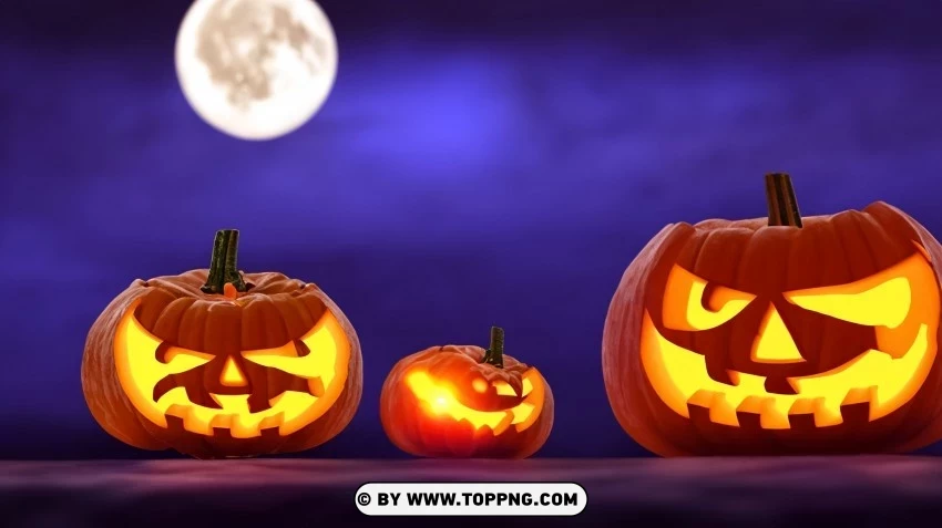 Light Up The Night Jack-o-Lanterns Background PNG Clear Images