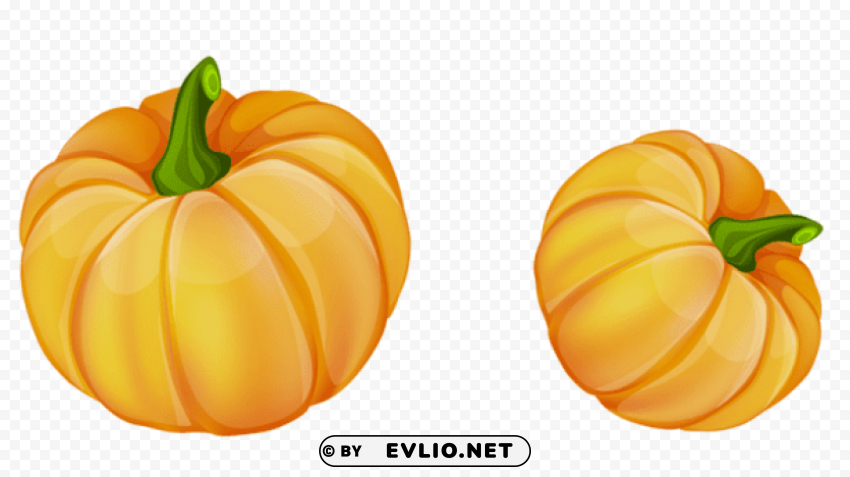 pumpkins Isolated Design Element on Transparent PNG