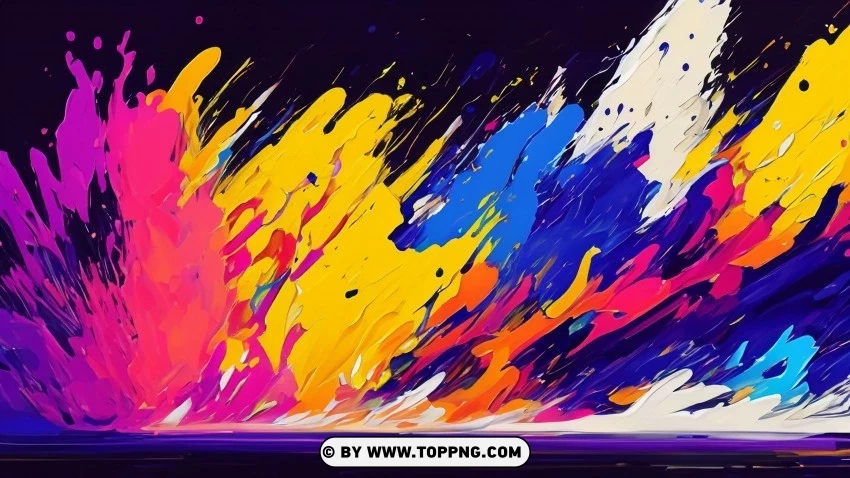 4K Canvas Expressive Colorful Painting Background PNG photo - Image ID 8ac9cd4c