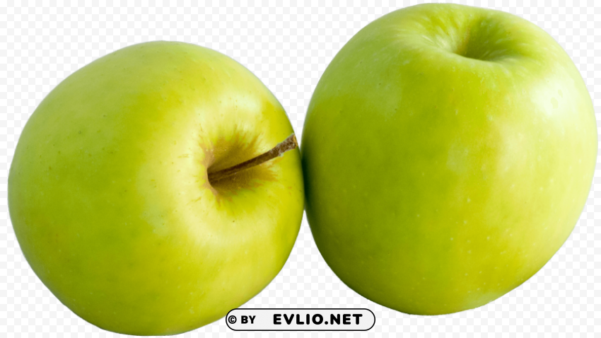 Green Apple PNG Isolated Illustration with Clear Background