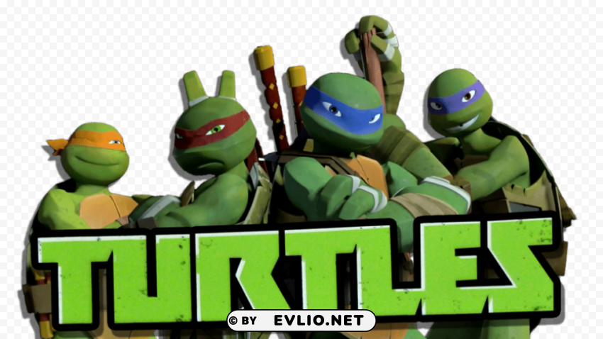 ninja tutles logo Transparent Background PNG Isolated Character